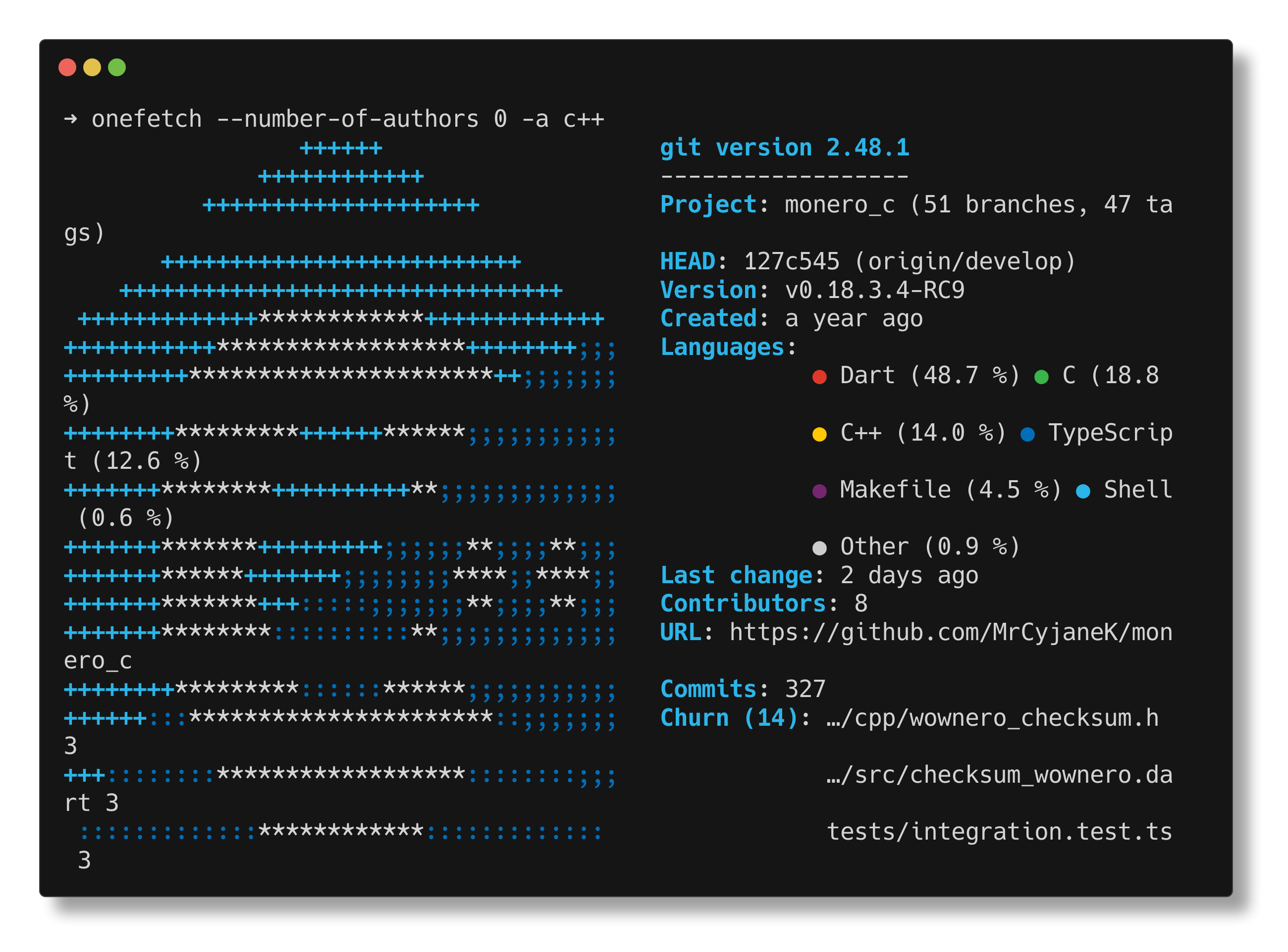 monero_c onefetch monero_c onefetch