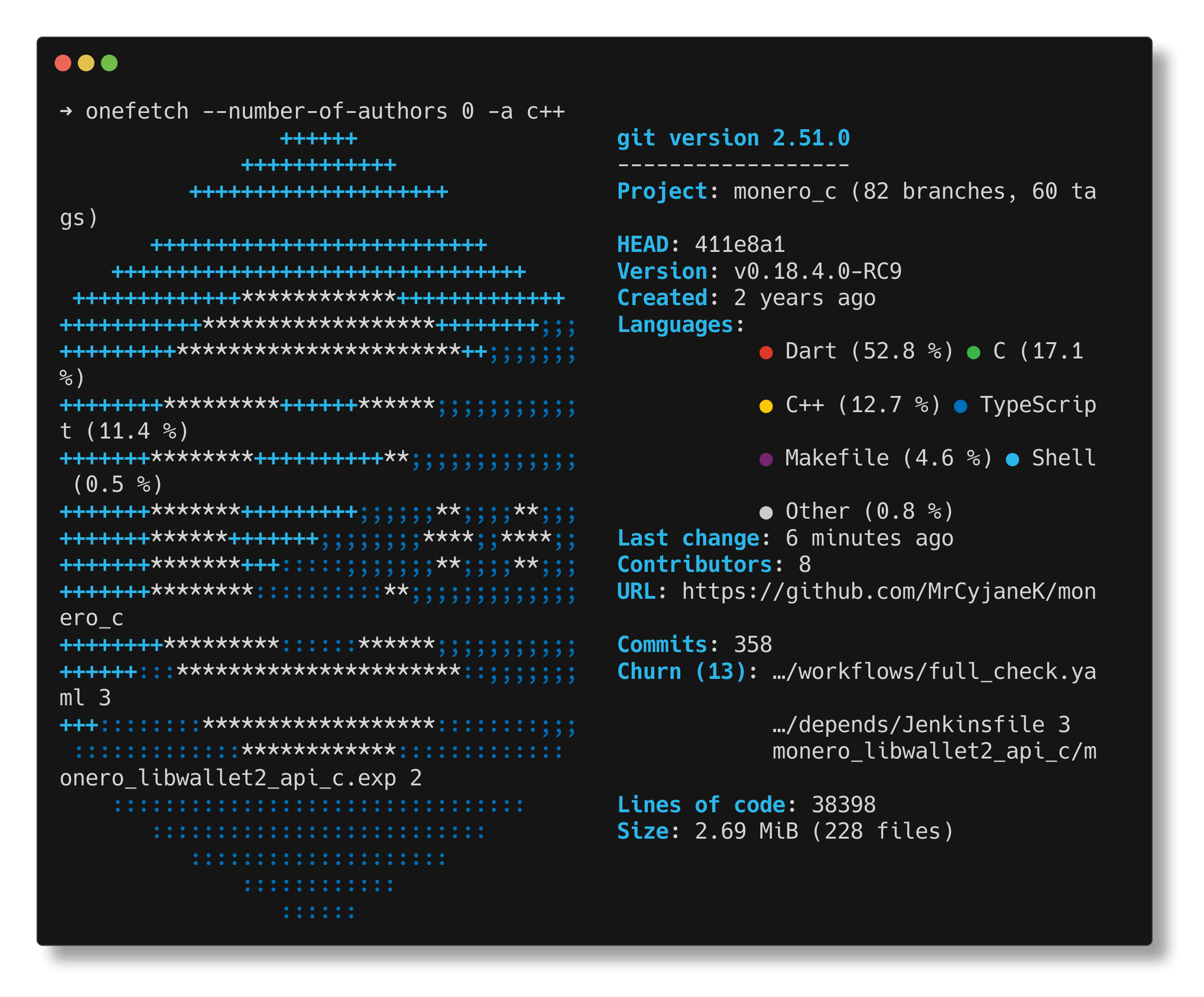 monero_c onefetch monero_c onefetch